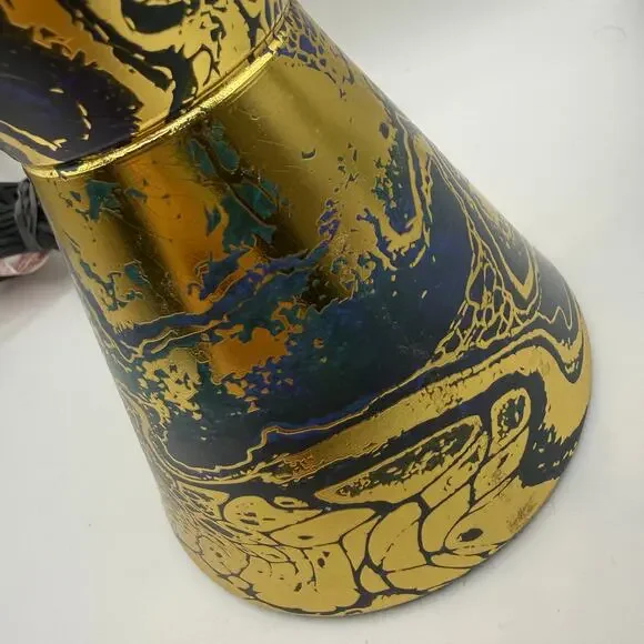 Lava The Original Marbleized Black Gold Replacement Base & Bulb Works Schylling - Picture 8 of 13